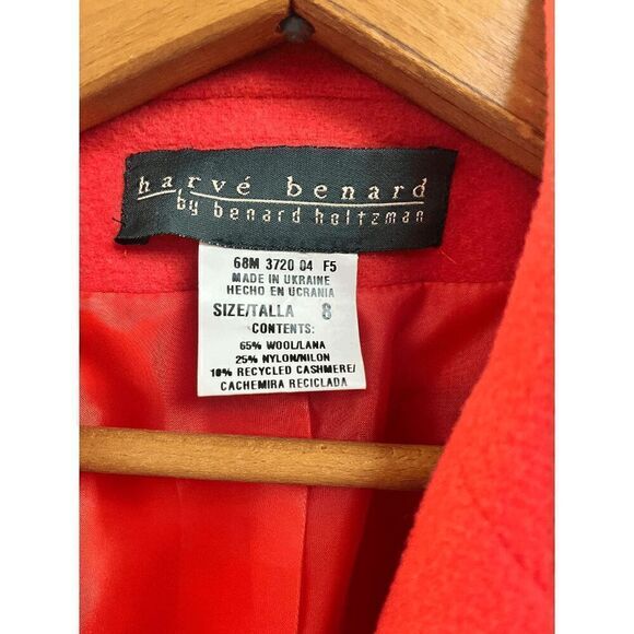 Harve benard by benard holtzman Womens Single Breasted Coat Size 8 - Picture 6 of 7